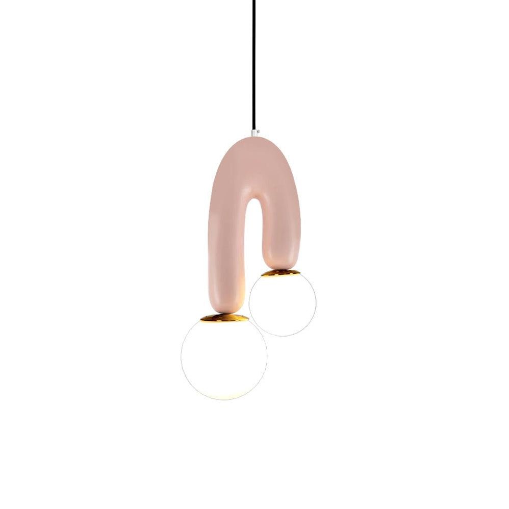Oo Smooth Pendant Light | Opaline Glass Shades | White, Green, Pink, Skin, Terra Cotta