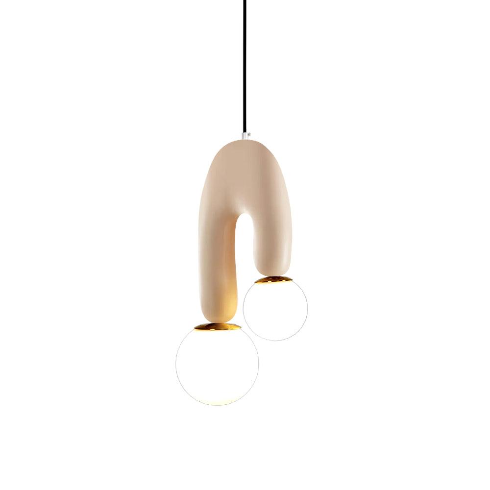 Oo Smooth Pendant Light | Opaline Glass Shades | White, Green, Pink, Skin, Terra Cotta