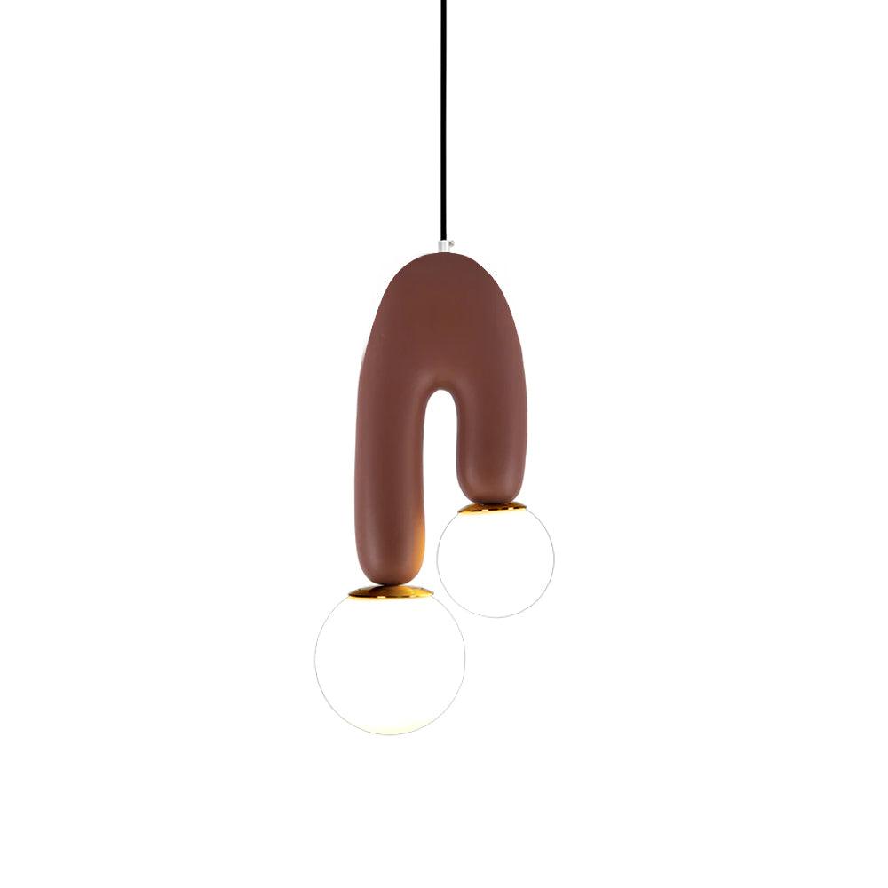 Oo Smooth Pendant Light | Opaline Glass Shades | White, Green, Pink, Skin, Terra Cotta