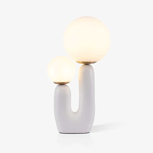 Rough Table Lamp | Resin & Metal | Green, Pink, Terra Cotta, White