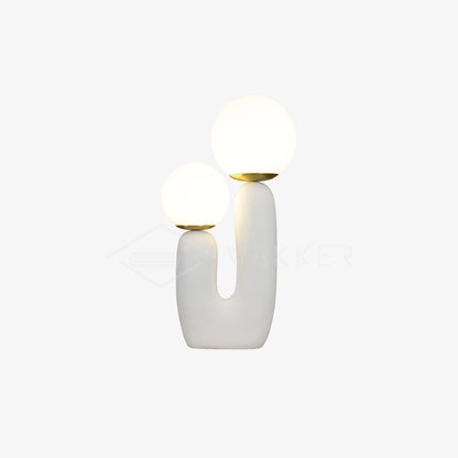 Rough Table Lamp | Resin & Metal | Green, Pink, Terra Cotta, White
