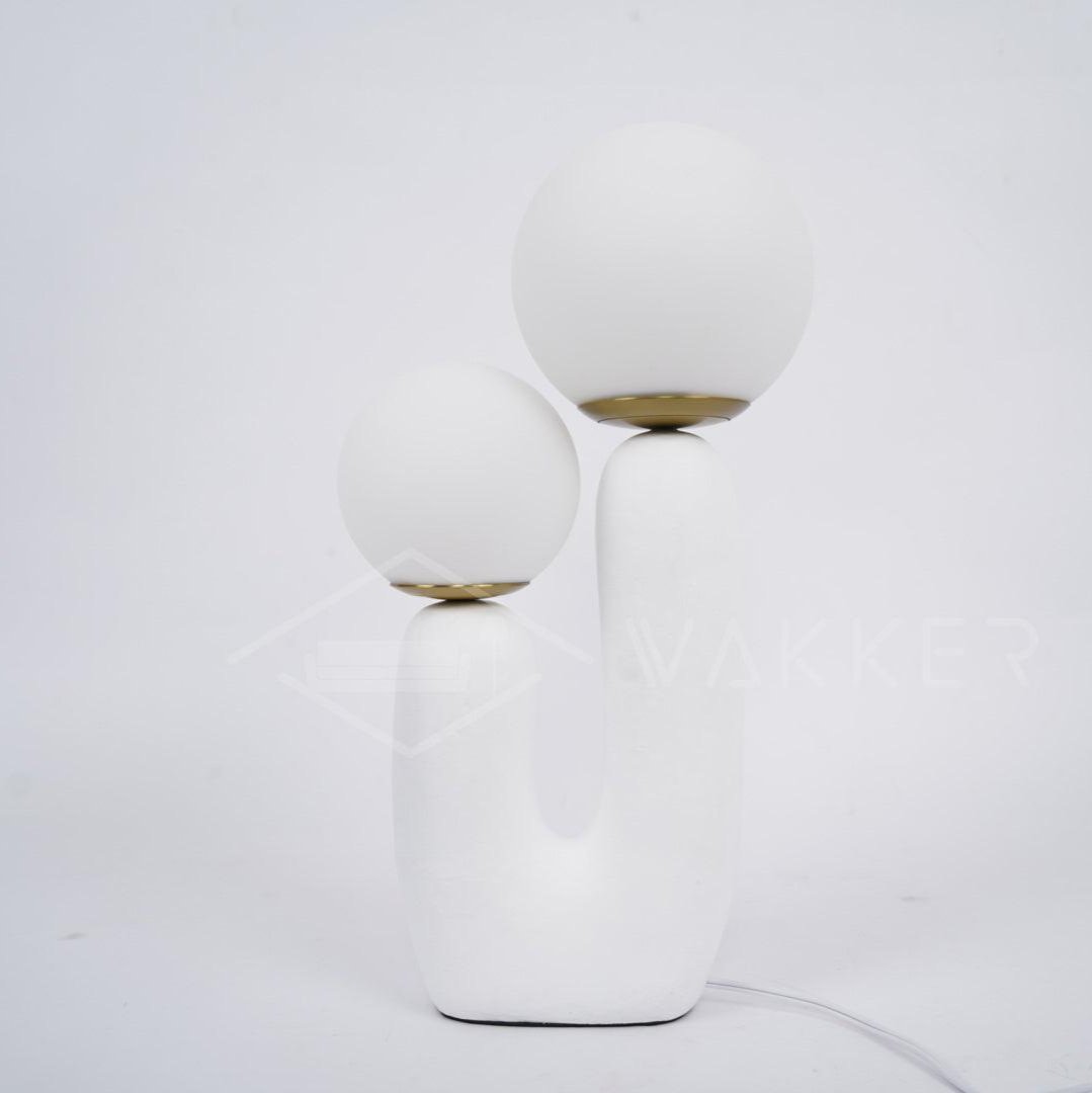 Rough Table Lamp | Resin & Metal | Green, Pink, Terra Cotta, White