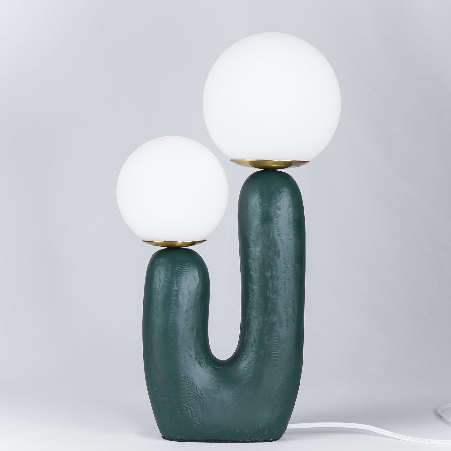 Rough Table Lamp | Resin & Metal | Green, Pink, Terra Cotta, White