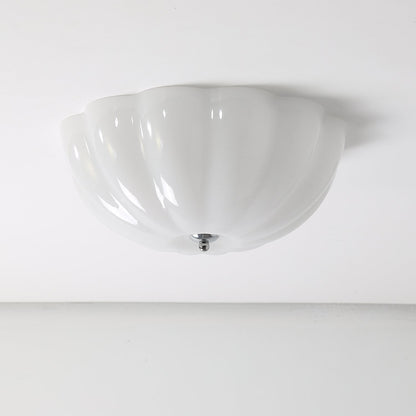 Opal Shell Ceiling Lamp | Glass & Metal | 38cm Diameter