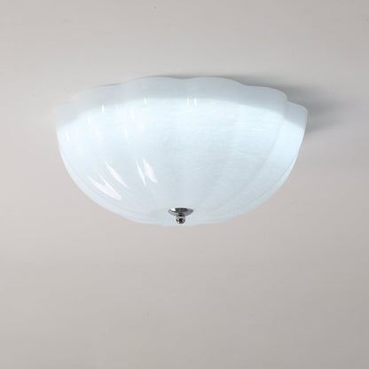 Opal Shell Ceiling Lamp | Glass & Metal | 38cm Diameter