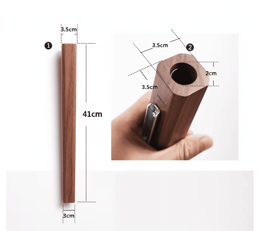 FrischFloret Vase | Wall-Mounted | Solid Wood & Walnut