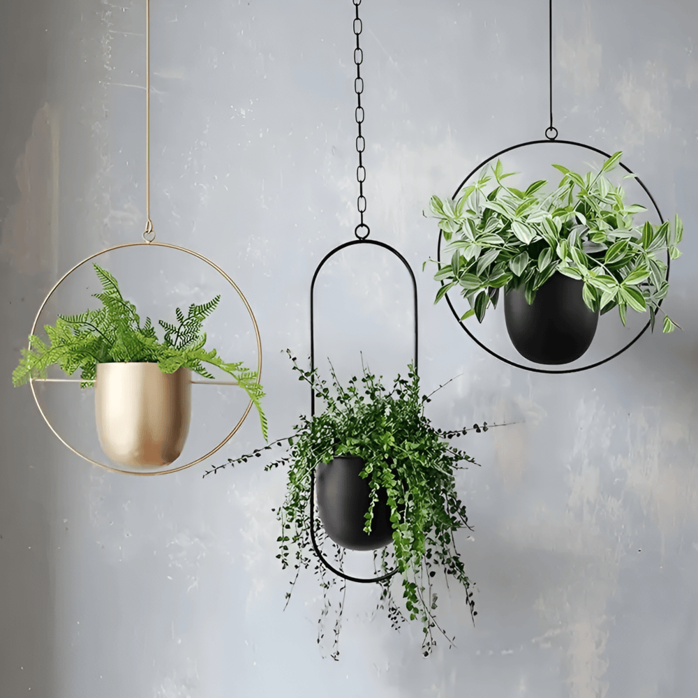 Stilren Minimalistisk Hängande Blomkruka för Modern Inredning