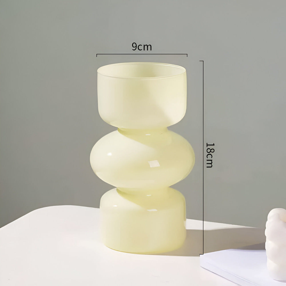 Nordic Glass Vase | Lime Green | Decorative Home Decor