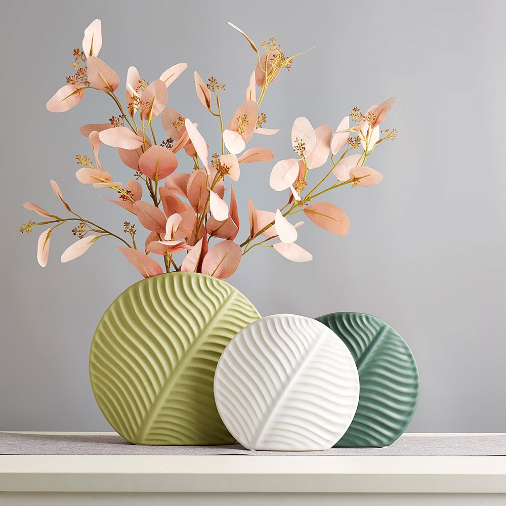 Skandinavisk Handgjord Keramikvas för Blomsterarrangemang