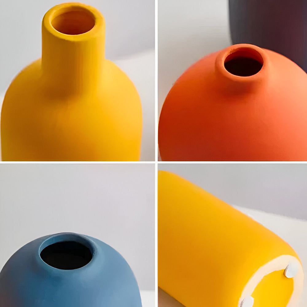 Skandinavisk Keramikvas i Minimalistisk stil | Elegant Dekoration för Ditt Hem