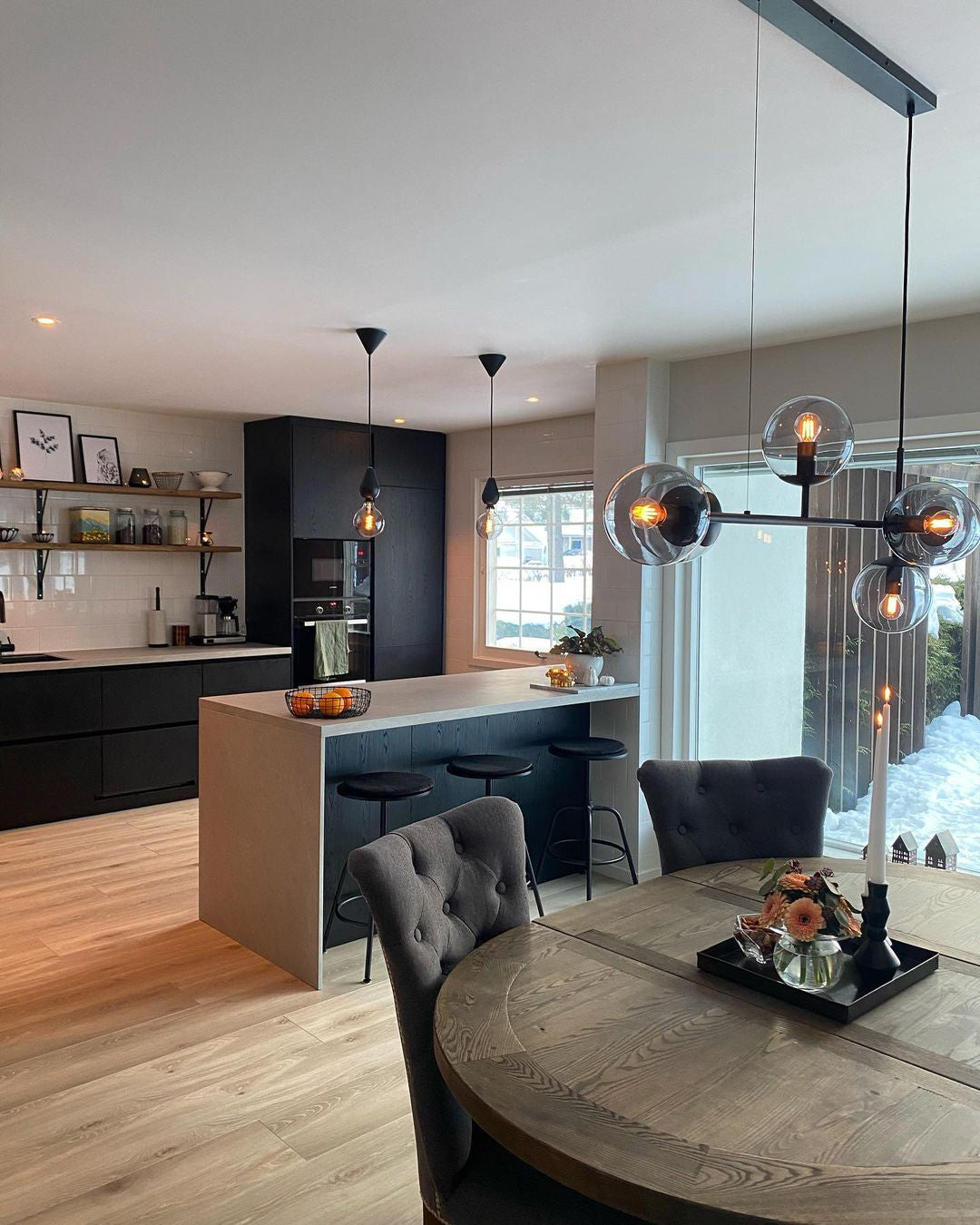 Orb Chandeliers