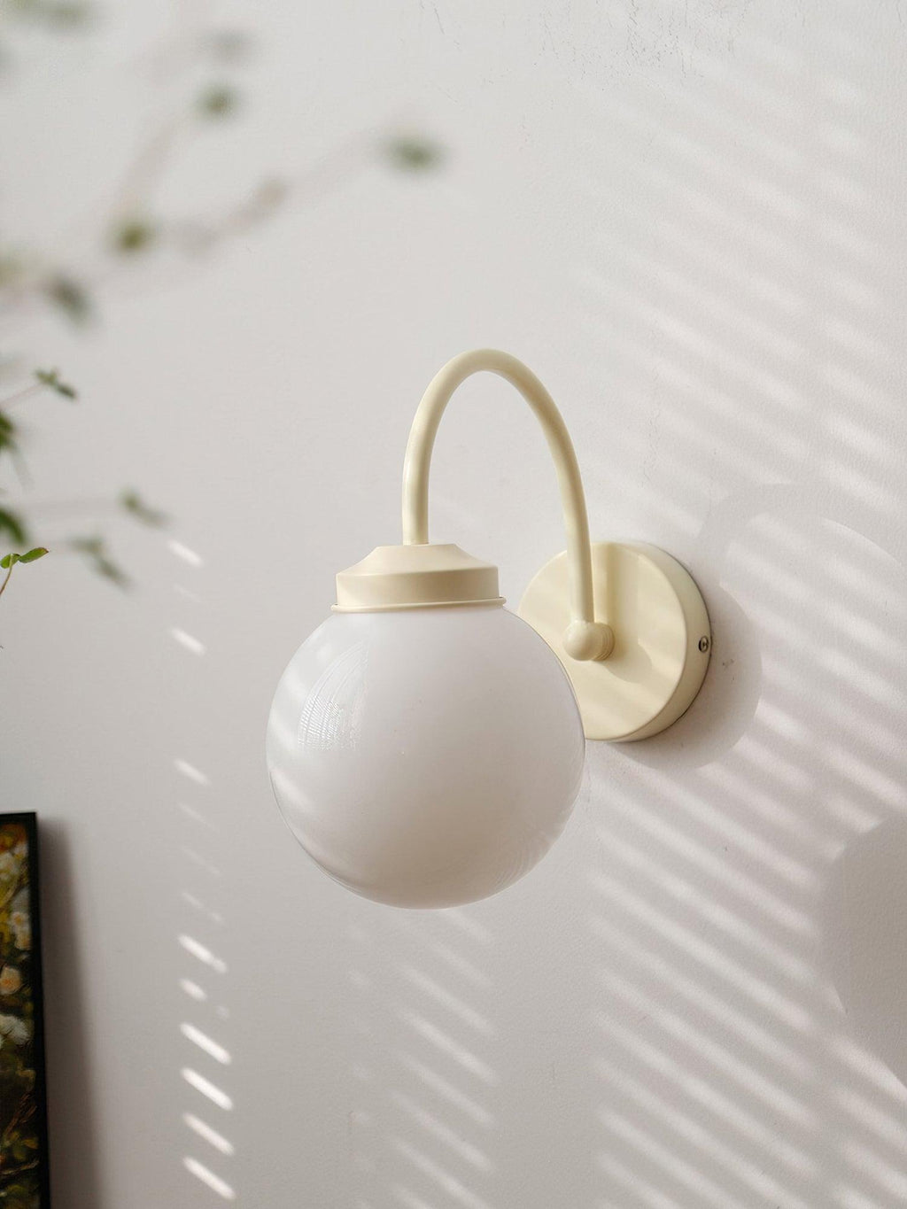 Orb Wall Lamp | Metal & Glass | Set of 2 Beige