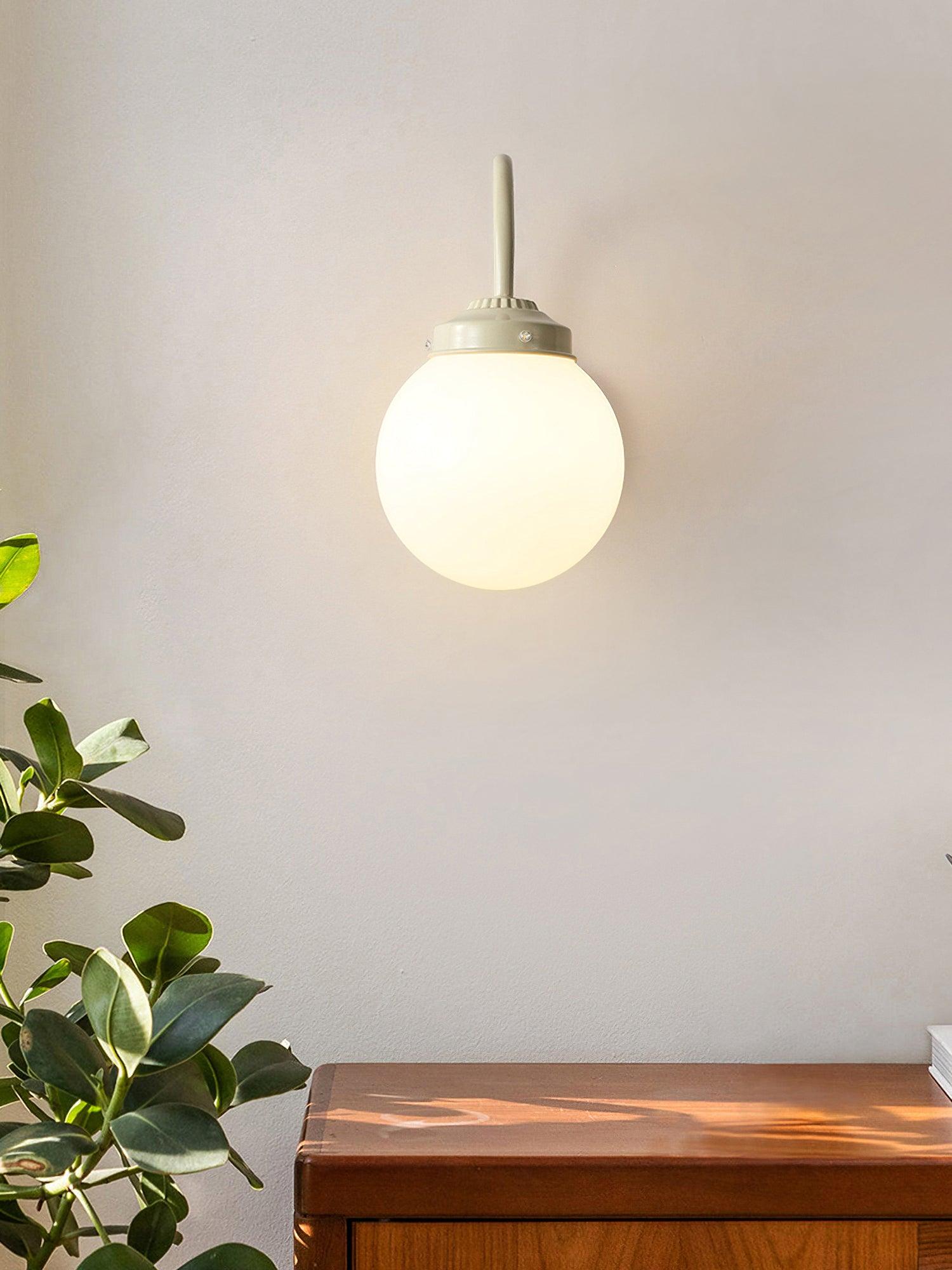 Orb Wall Lamp | Metal & Glass | Set of 2 Beige