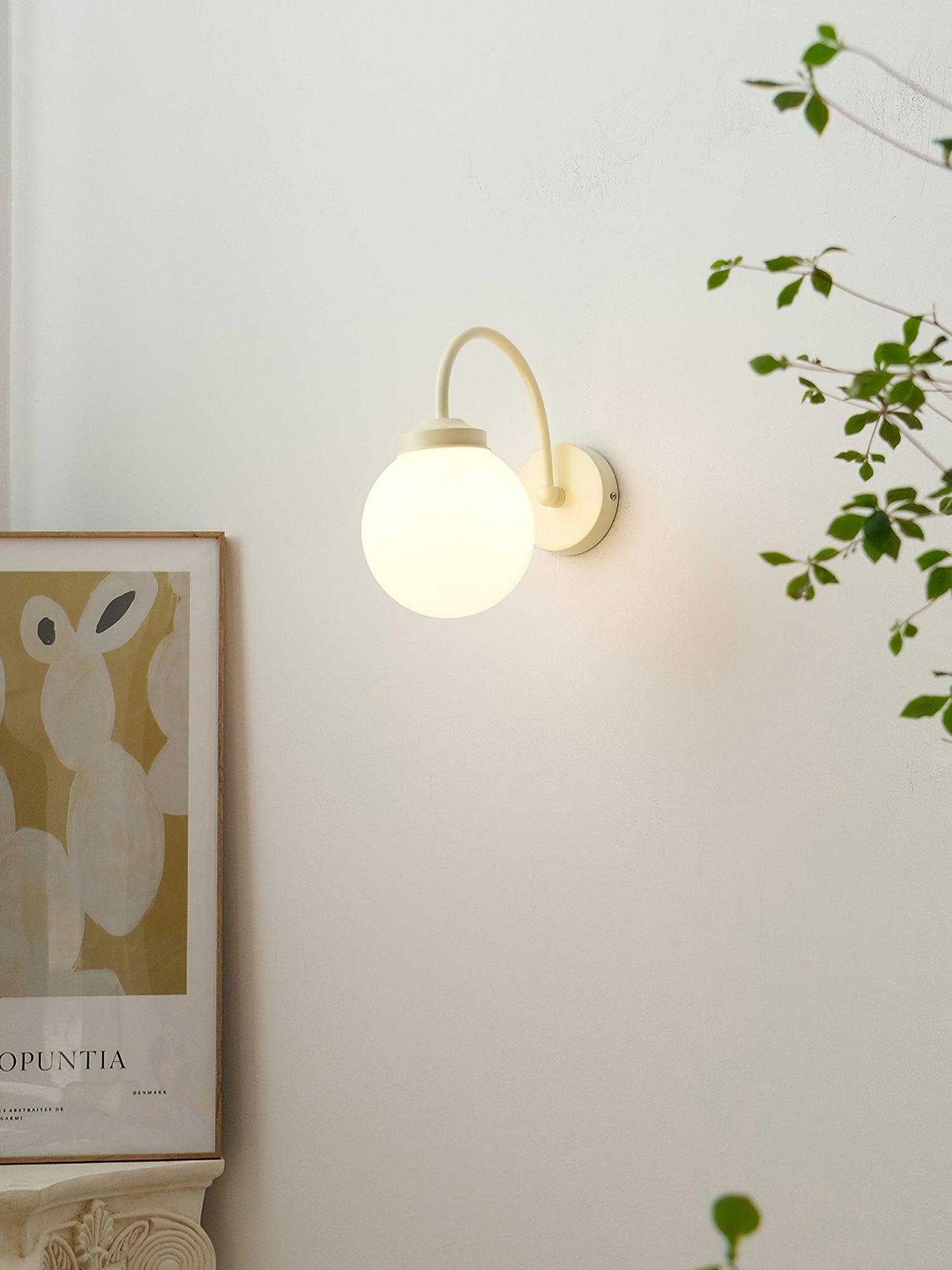 Orb Wall Lamp | Metal & Glass | Set of 2 Beige