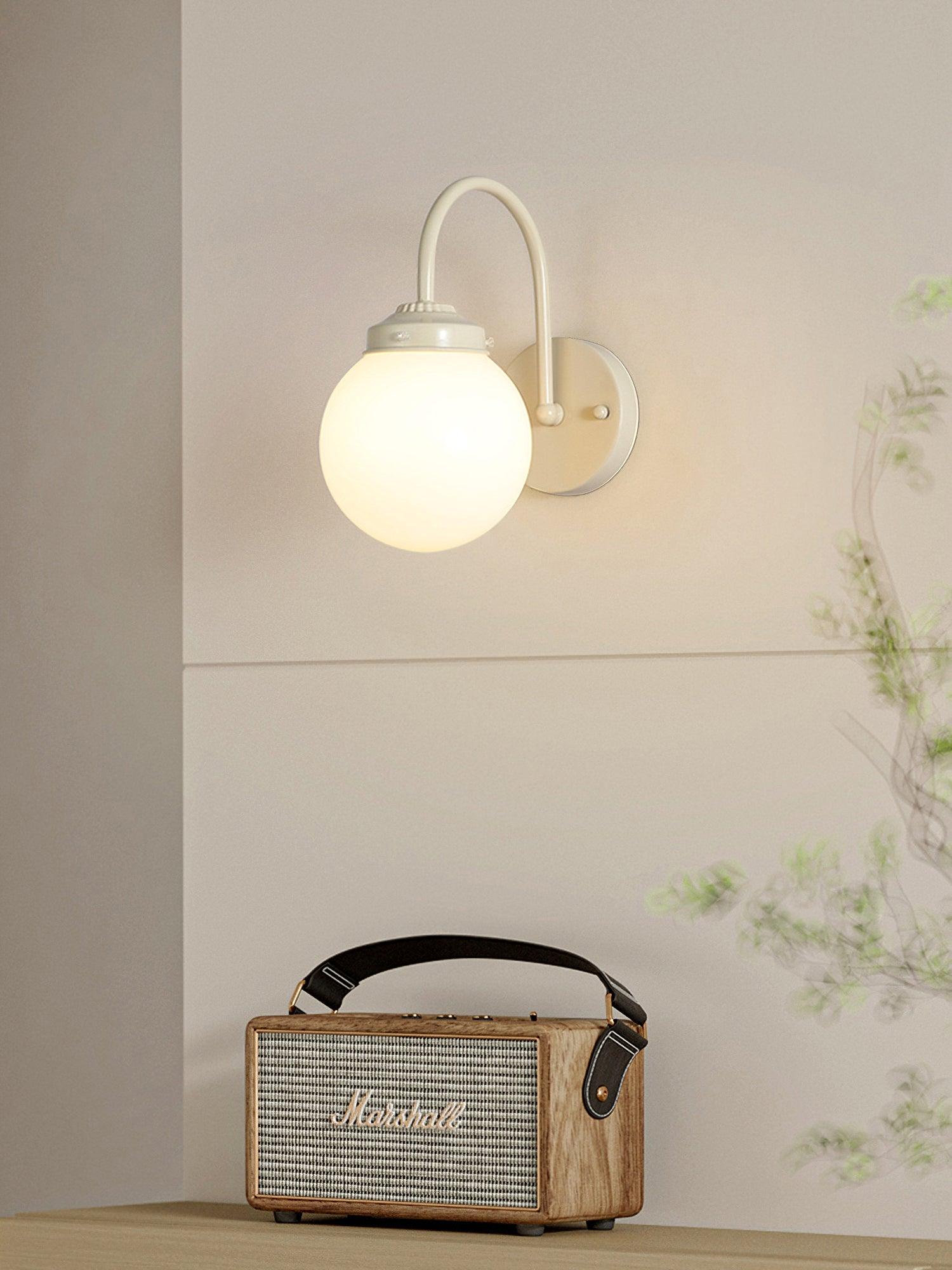 Orb Wall Lamp | Metal & Glass | Set of 2 Beige