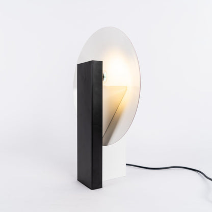 Orbe Table Lamp | Metal & Iron | Black and Red