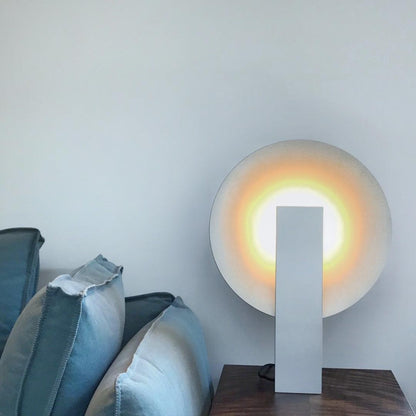 Orbe Table Lamp | Metal & Iron | Black and Red