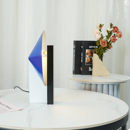 Orbe Table Lamp | Metal & Iron | Black and Red