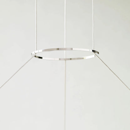 Orbet Chandelier | Opaline Glass & Brass | 39.4" Diameter
