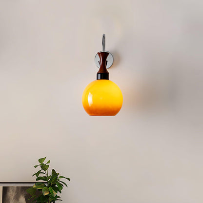 Orbique Wall Sconce | Spherical Glass Shade | Set of 2