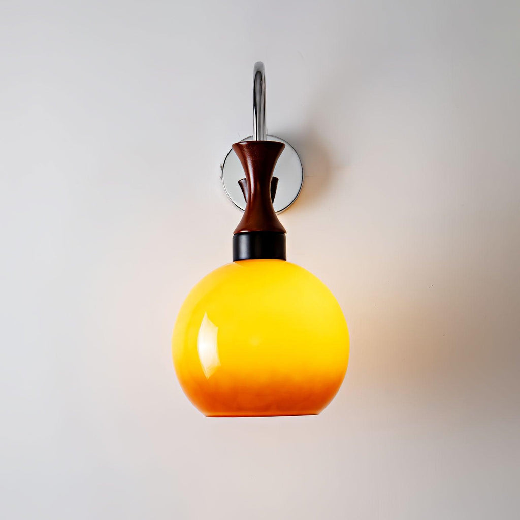 Orbique Wall Sconce | Spherical Glass Shade | Set of 2