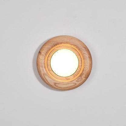 Orbitus Wall Light | Wooden Frame | Walnut Finish