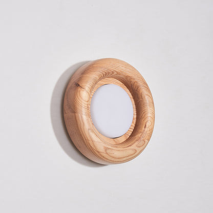 Orbitus Wall Light | Wooden Frame | Walnut Finish