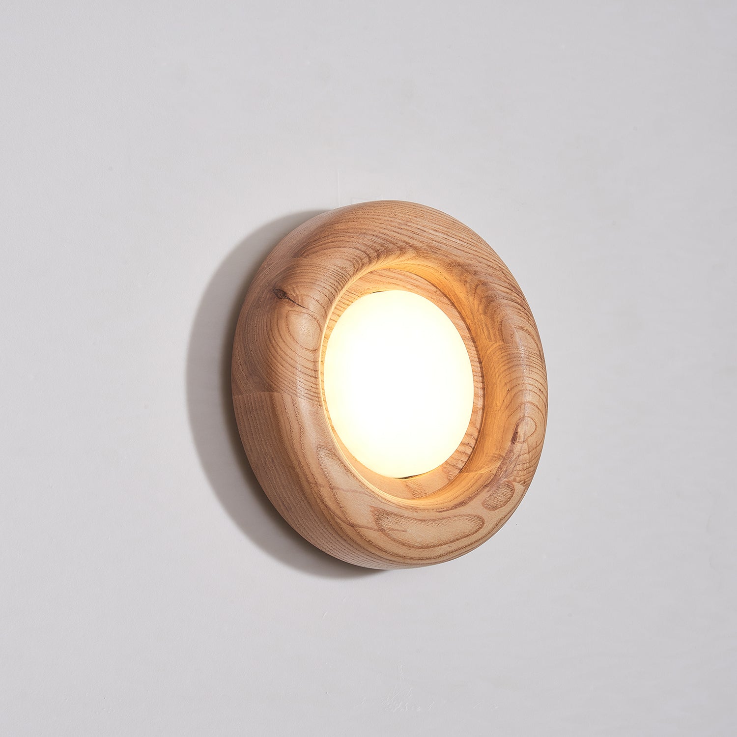 Orbitus Wall Light | Wooden Frame | Walnut Finish