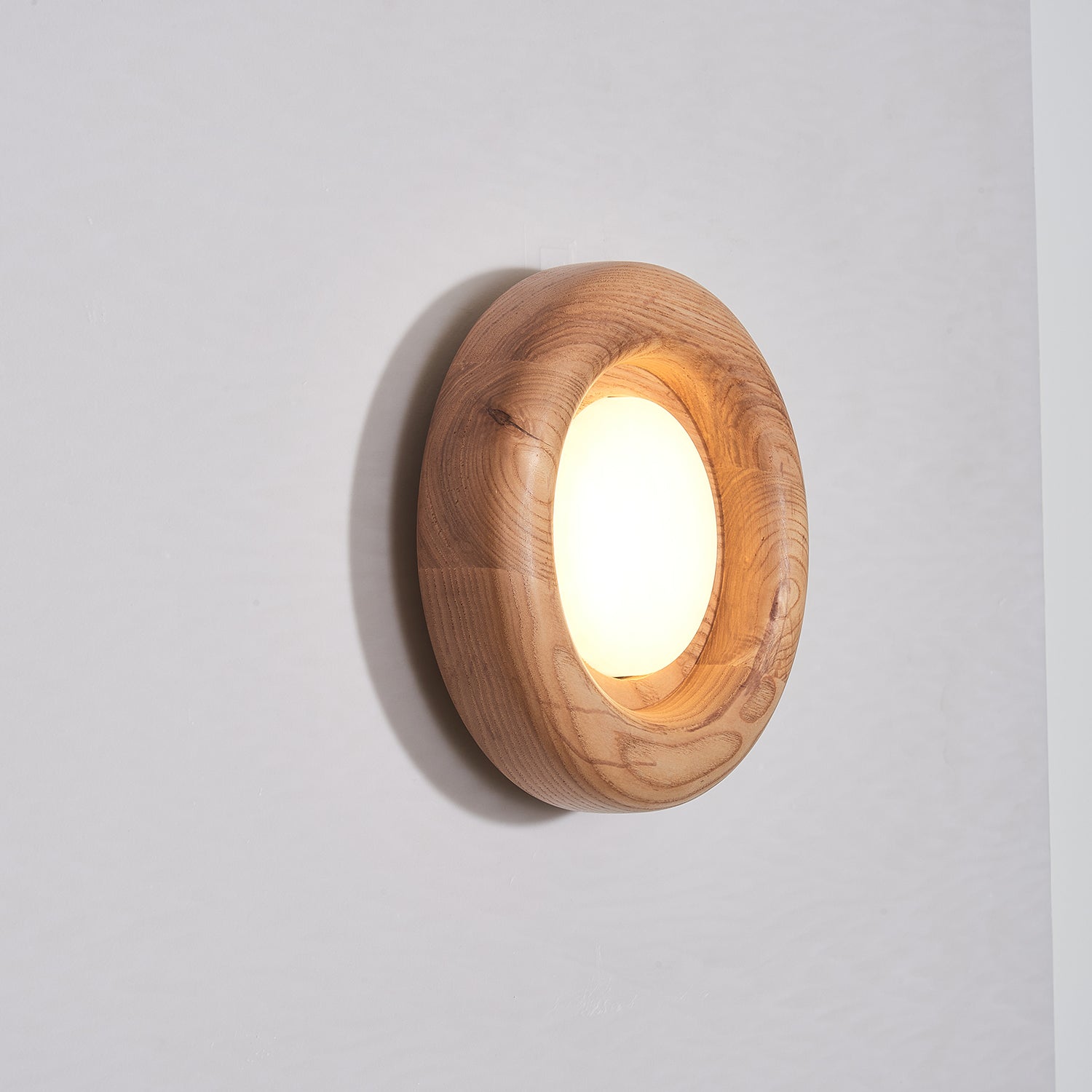 Orbitus Wall Light | Wooden Frame | Walnut Finish