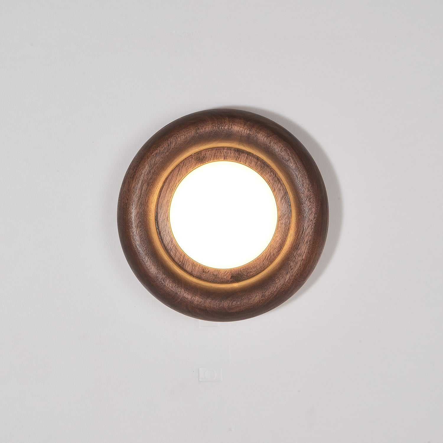 Orbitus Wall Light | Wooden Frame | Walnut Finish