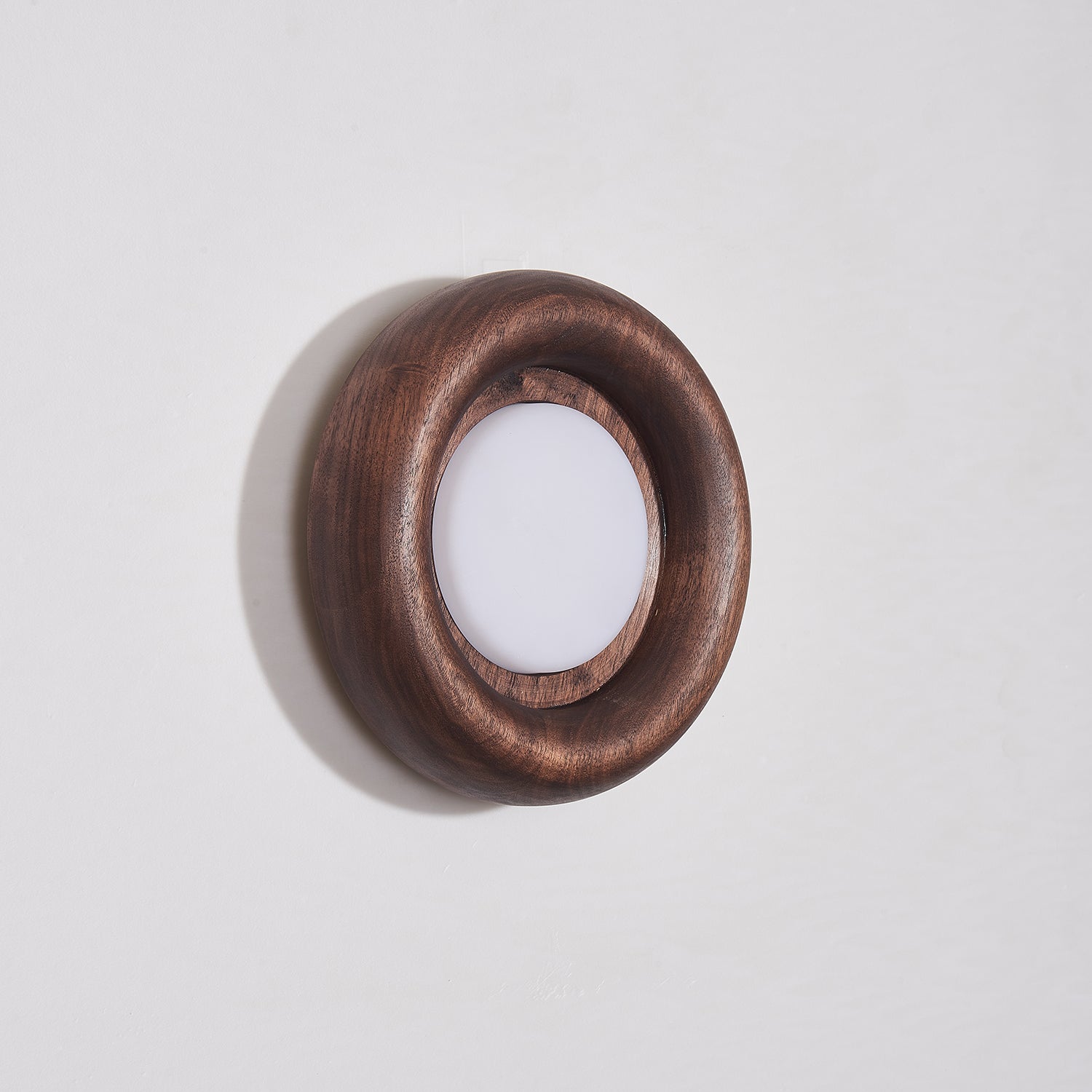 Orbitus Wall Light | Wooden Frame | Walnut Finish
