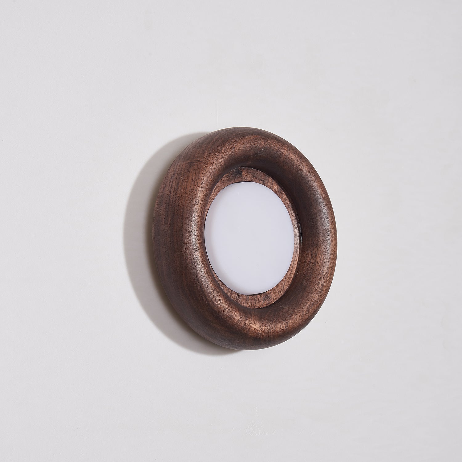 Orbitus Wall Light | Wooden Frame | Walnut Finish