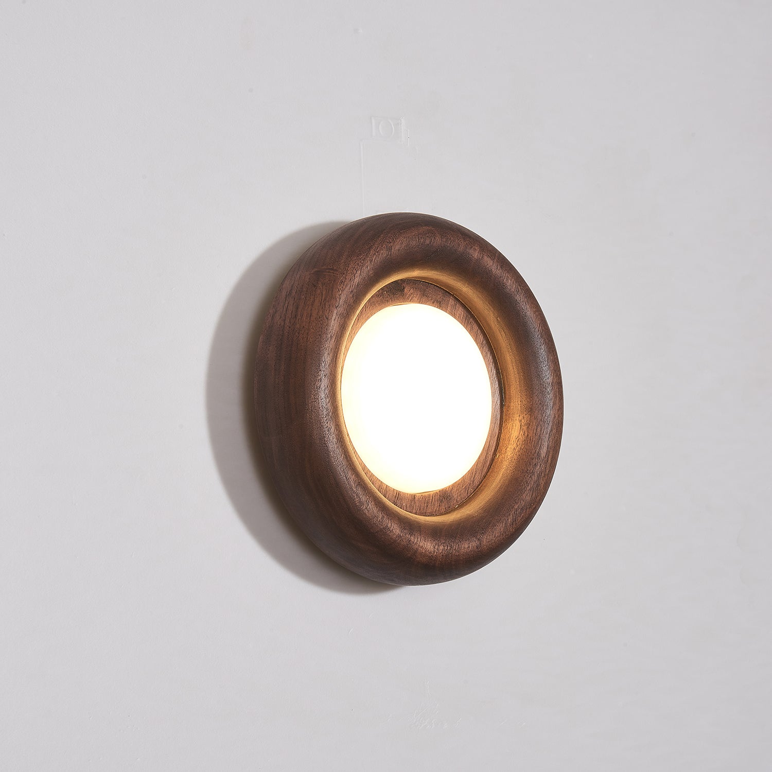 Orbitus Wall Light | Wooden Frame | Walnut Finish