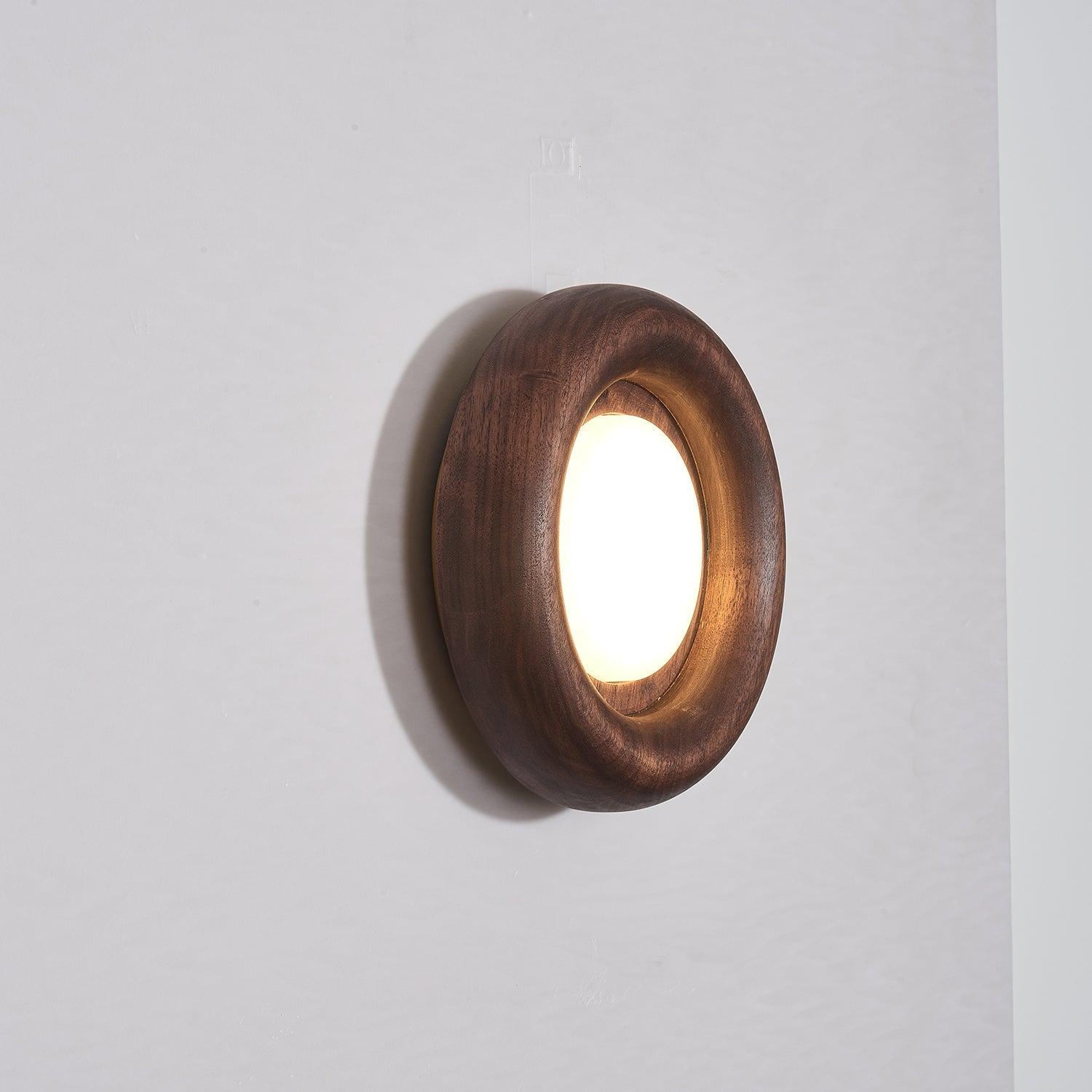 Orbitus Wall Light | Wooden Frame | Walnut Finish