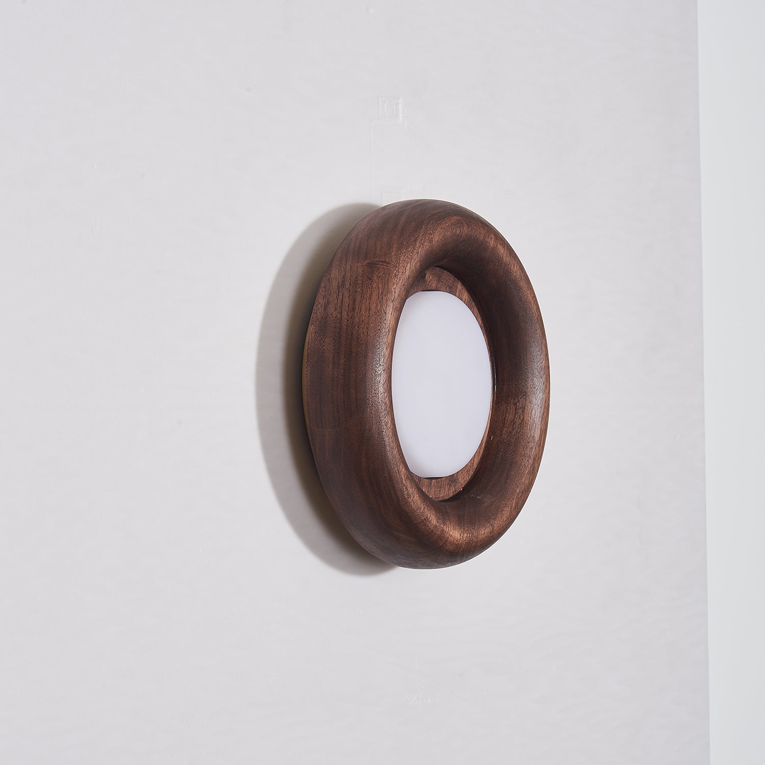 Orbitus Wall Light | Wooden Frame | Walnut Finish