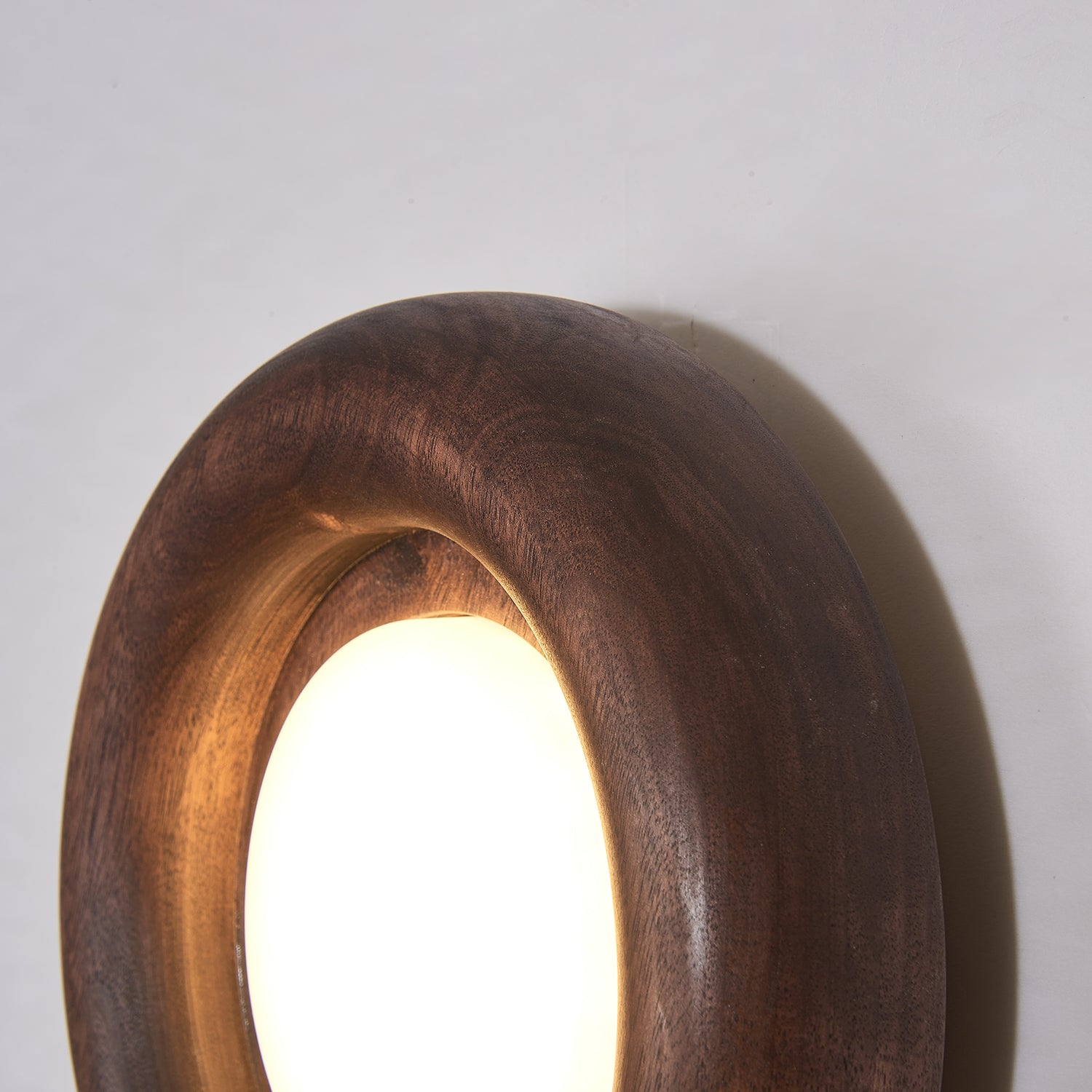 Orbitus Wall Light | Wooden Frame | Walnut Finish