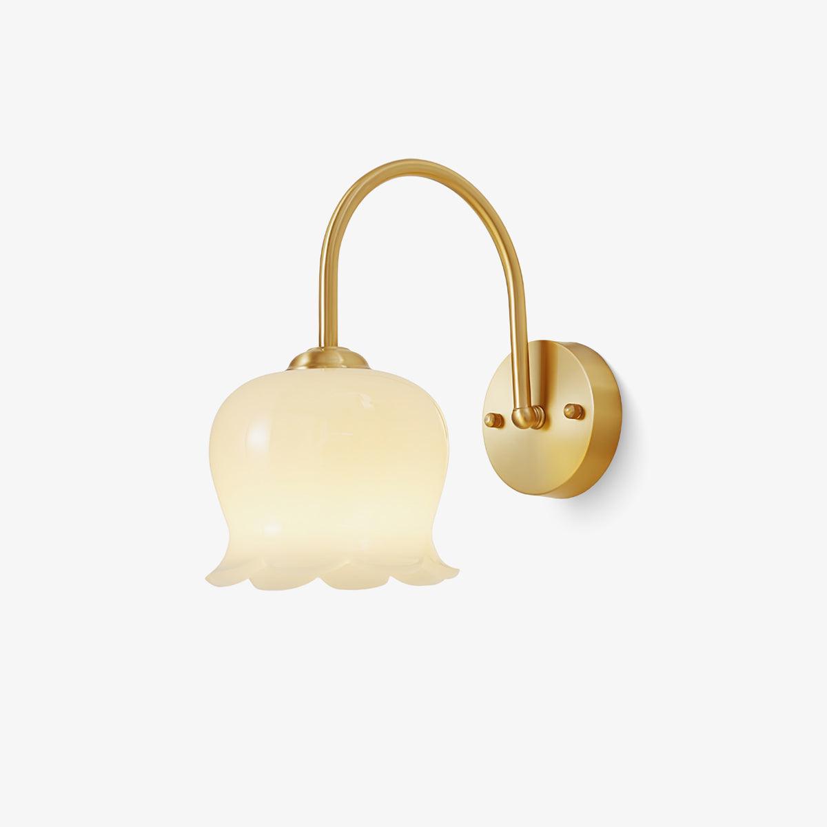 Orchids Wall Lamp | Brass & Glass | Set of 2