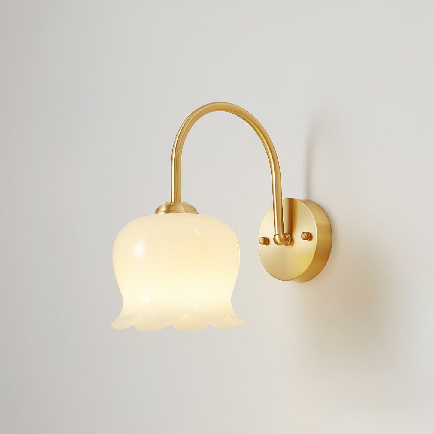 Orchids Wall Lamp | Brass & Glass | Set of 2