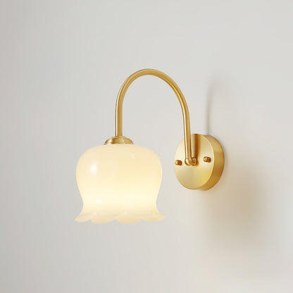 Orchids Wall Lamp | Brass & Glass | Set of 2