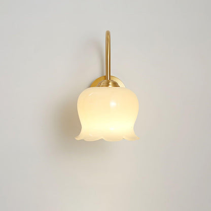 Orchids Wall Lamp | Brass & Glass | Set of 2