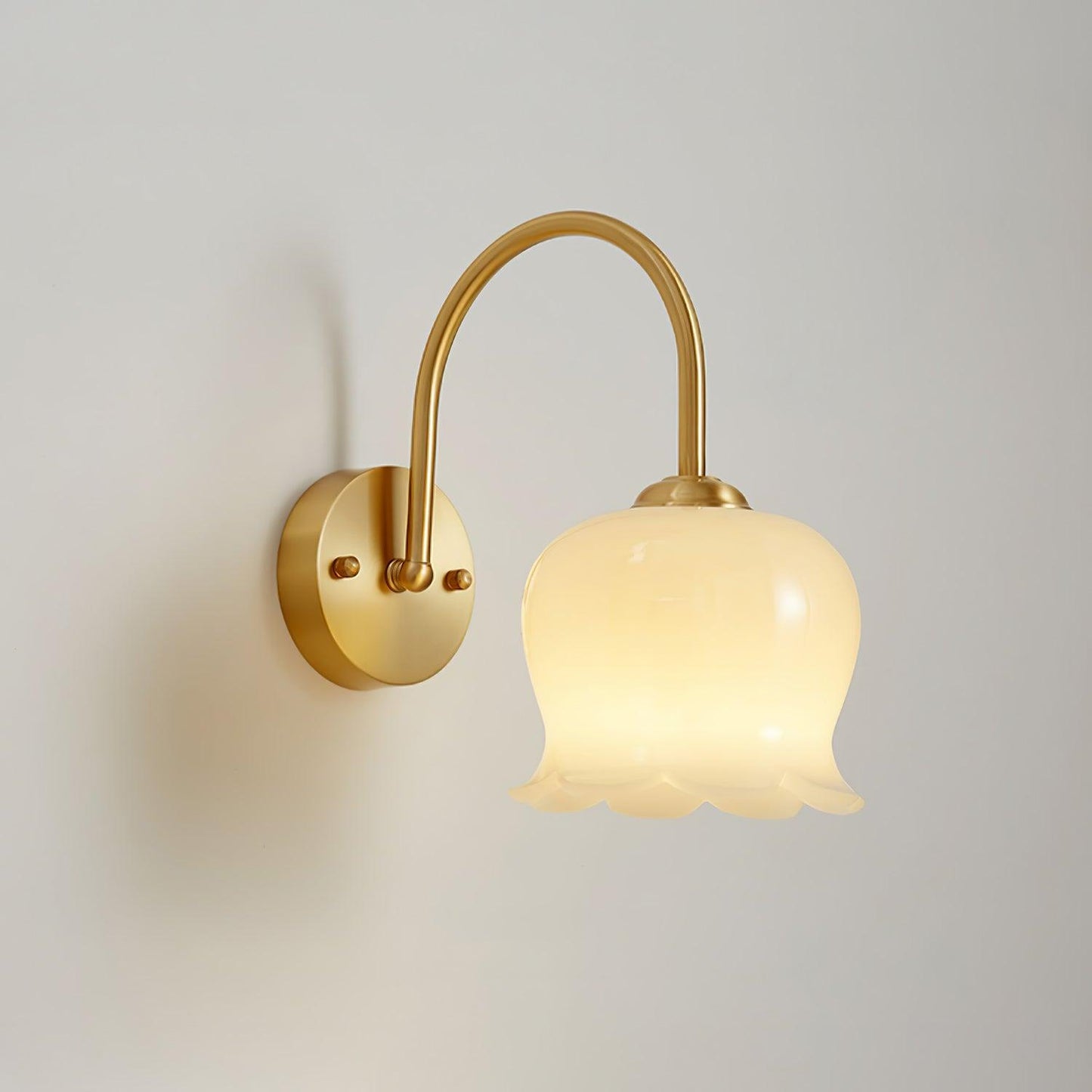 Orchids Wall Lamp | Brass & Glass | Set of 2