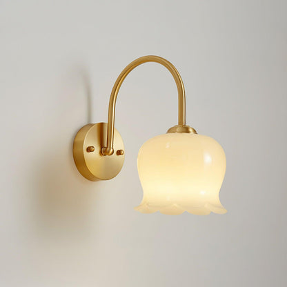 Orchids Wall Lamp | Brass & Glass | Set of 2