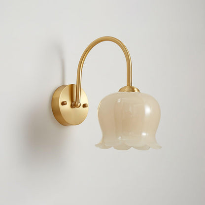 Orchids Wall Lamp | Brass & Glass | Set of 2