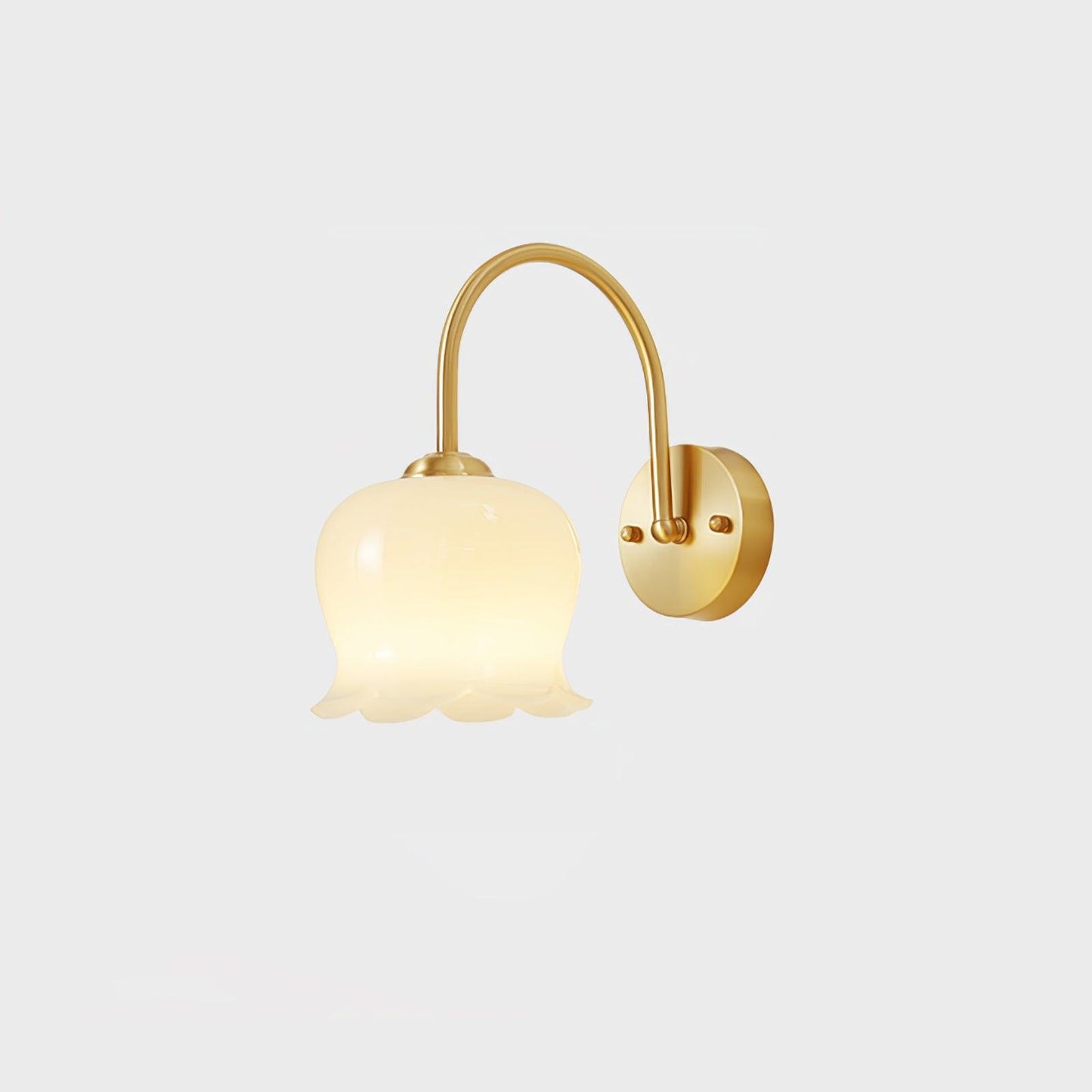 Orchids Wall Lamp | Brass & Glass | Set of 2