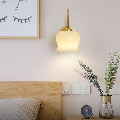 Orchids Wall Lamp | Brass & Glass | Set of 2