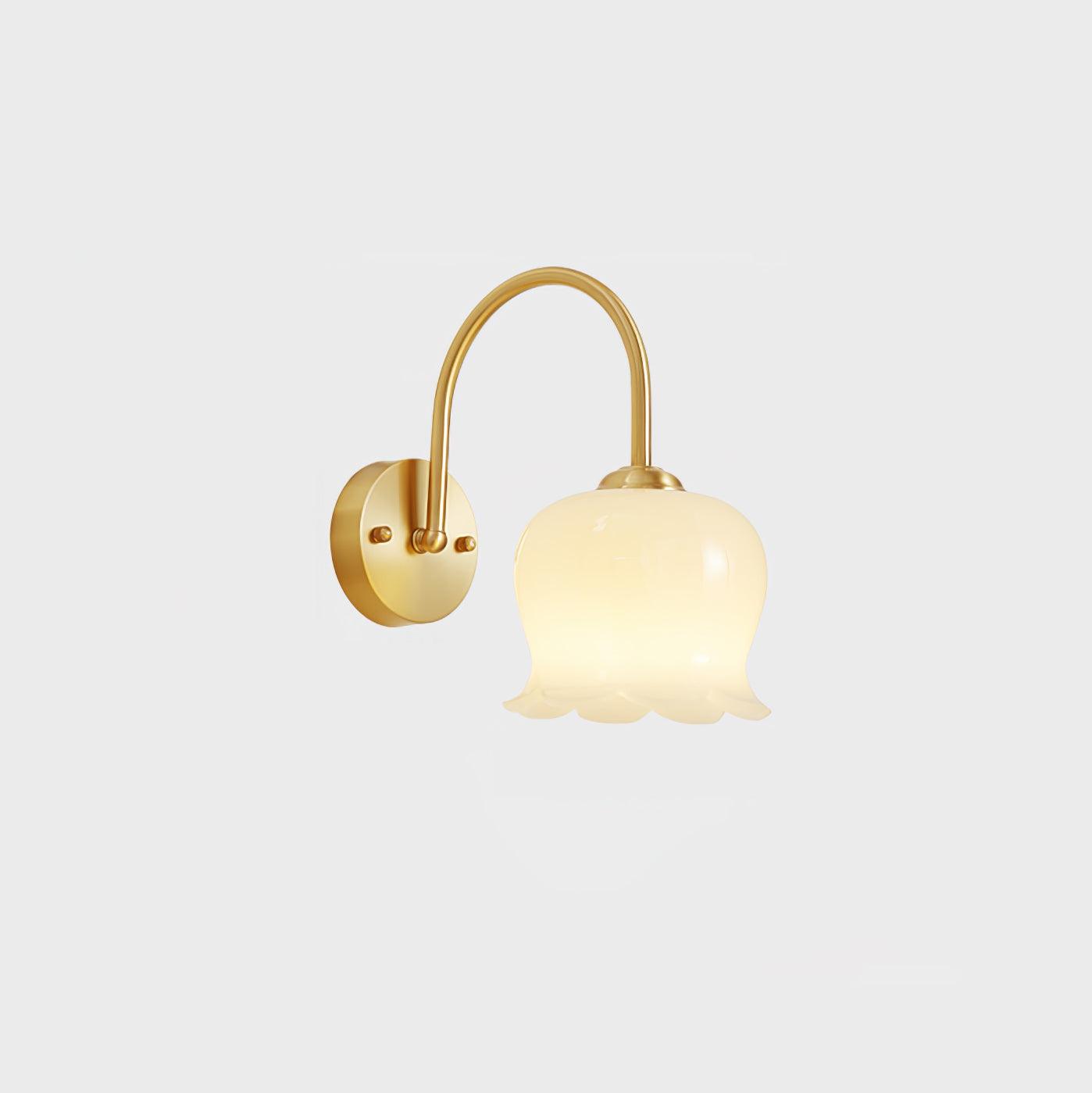 Orchids Wall Lamp | Brass & Glass | Set of 2