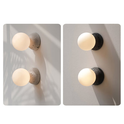 Origo Wall Lamp | Concrete & Opal Glass | Set of 2
