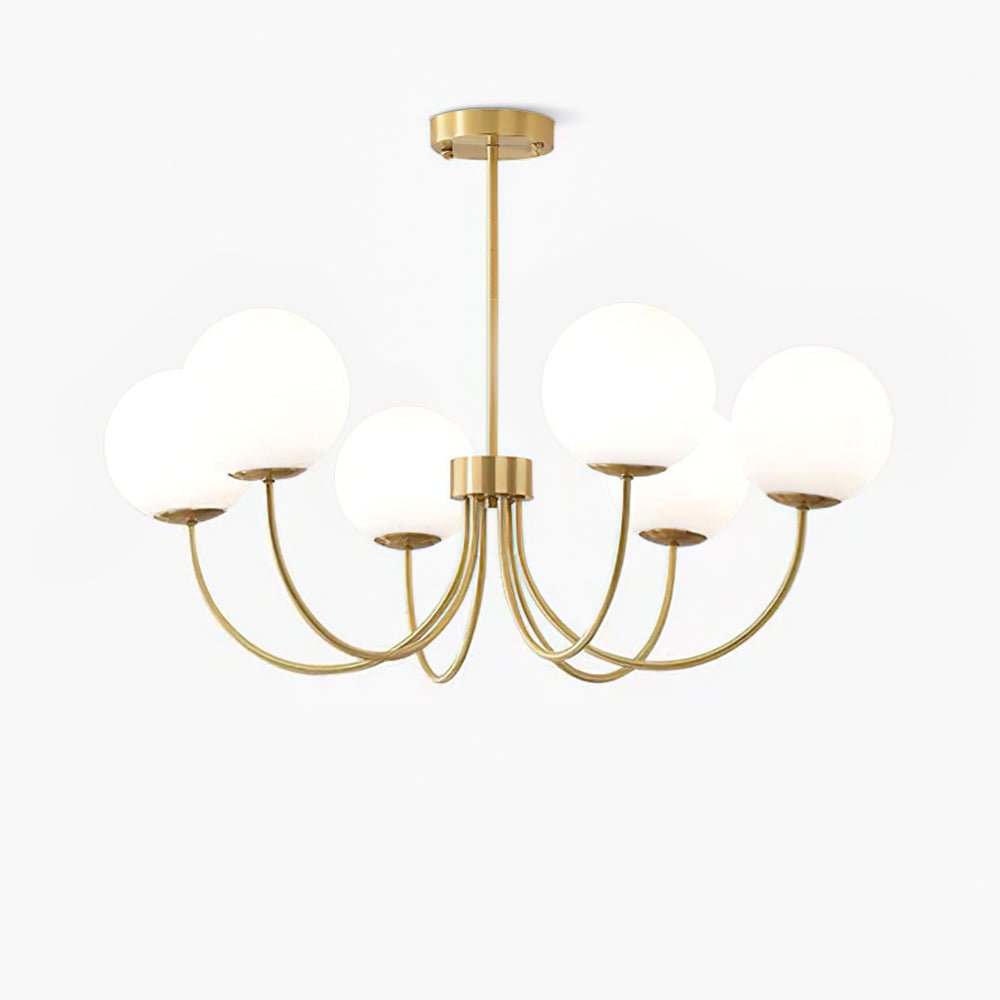 Orillia Chandelier | Brass and Wood | Multiple Light Options