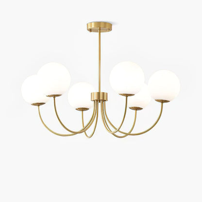 Orillia Chandelier | Brass and Wood | Multiple Light Options