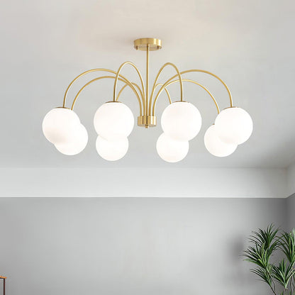 Orillia Chandelier | Brass and Wood | Multiple Light Options